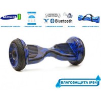 Гироскутер Smart 10.5 Premium Синий огонь (Автобаланс + Мобильное приложение + Сумка-чехол)